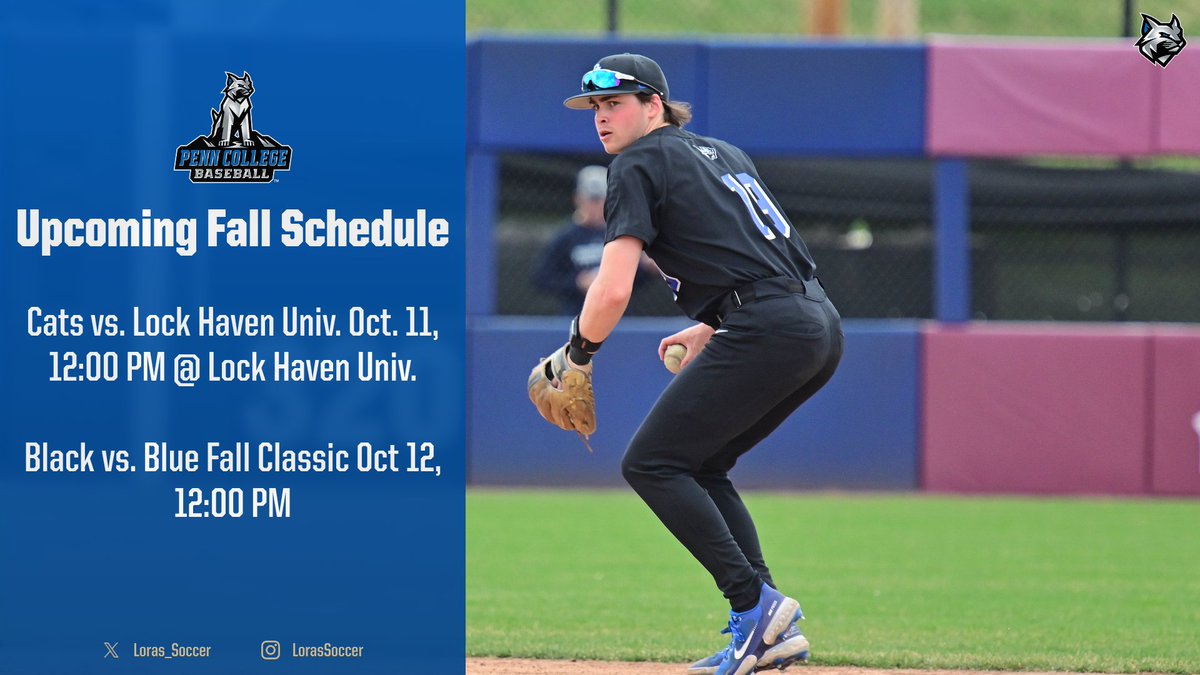 PCTBaseball's tweet image. Come out and watch your Wildcats as we prepare for the '26 season.
Black vs Blue Fall Classic will be held at the Williamsport High School Baseball complex at
1825 Hays Lane,  Williamsport, Pa 17701

#LetsGoCats
#TheBrotherhood
