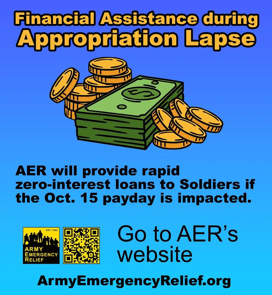 CJ (@casualartyfan) on Twitter photo When it gets tough, <a href="/aerhq/">Army Emergency Relief</a> is there.
As Soldiers try and find alternatives for childcare, SNAP/WIC, AER stands ready to help! When it gets tough, <a href="/aerhq/">Army Emergency Relief</a> is there.
As Soldiers try and find alternatives for childcare, SNAP/WIC, AER stands ready to help!