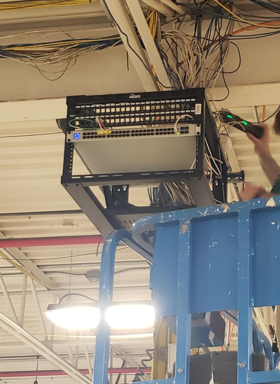 A bunch more stuff arrived for our warehouse installation. 3x boxes of Cat6 CMR, 2x 24-Port PoE switches and a couple of SFP+ modules for fiber uplinks.

We are building a Unifi network with Unifi Protect security and my guy already mounted the UNVR and one of the I-Beam racks,