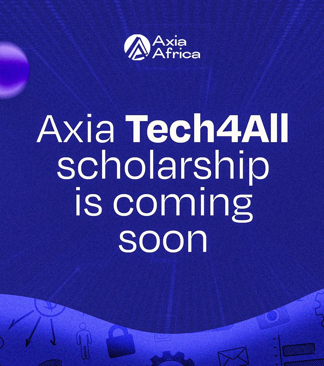 axiaafrica's tweet image. The wait is almost over! The Tech4All Scholarship is coming soon, and this time it’s bigger, bolder, and open to everyone across the globe.

Last time, lives were transformed. This time, even more people will get the chance to step into tech and take control of their future.

Get…