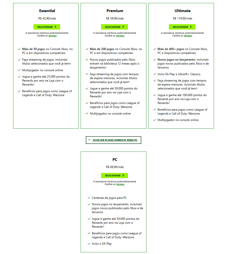 EconoMisterPRO's tweet photo. Novos valores assinaturas Xbox Game Pass

Ultimate passou para R$ 119,90
Versão PC de 35,99 para 69,90 /mês https://t.co/yWBrniGsAf