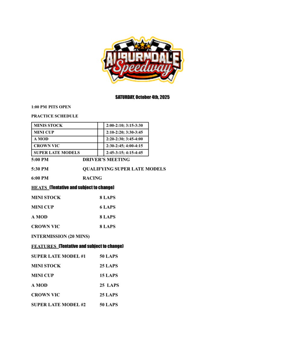 Auburndale Speedway (@a_dalespeedway) on Twitter photo 