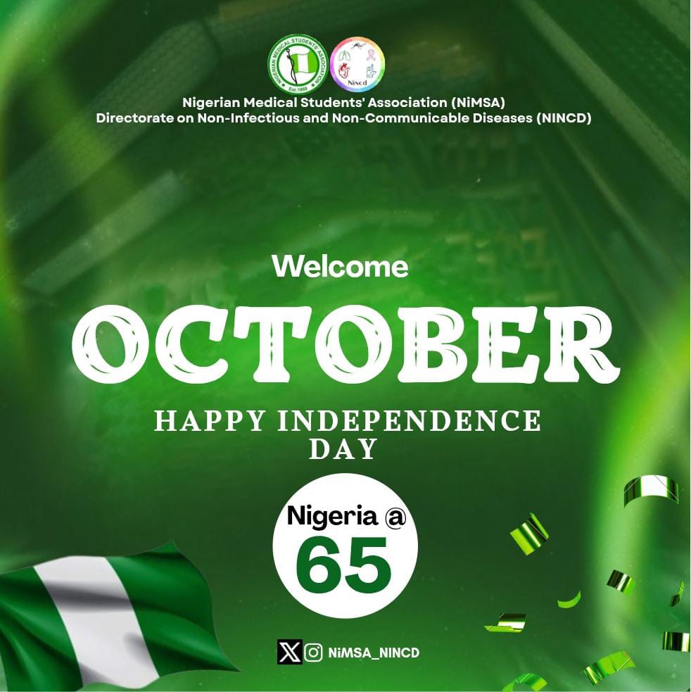 NimsaNincd's tweet photo. Happy New Month and Happy Independence Day from all of us at NIMSA NINCD! 🇳🇬✨

May this month bring renewed hope, strength, and progress as we continue to champion healthier communities across Nigeria.

Kindly follow and engage our social media pages https://t.co/AX3nvopiQz