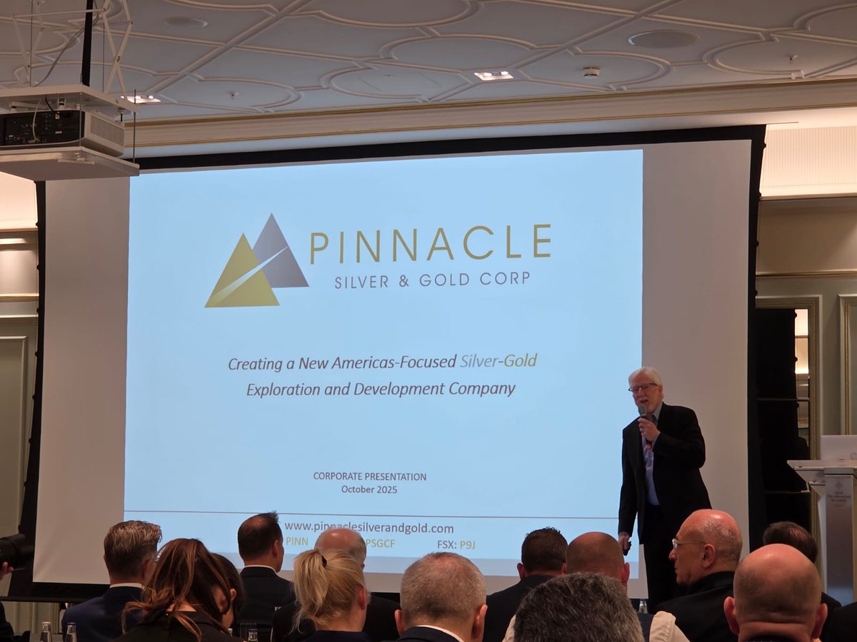 #BobArcher CEO <a href="/PinnacleAuAg/">Bob Archer</a> speaking at #CMEquity <a href="/cm_equity/">CMEquity</a> conference #Germany

DM for a 1-on-1 mtg
#stockstobuy $PINN.V $PSGCF #silver #electrification #cleanenergy #greenenergy #POTUS #fomo
<a href="/chidambara09/">Chidambara .ML.</a> <a href="/prospectornews/">The Prospector News</a> <a href="/OrestocksNews/">Orestocks.com</a>