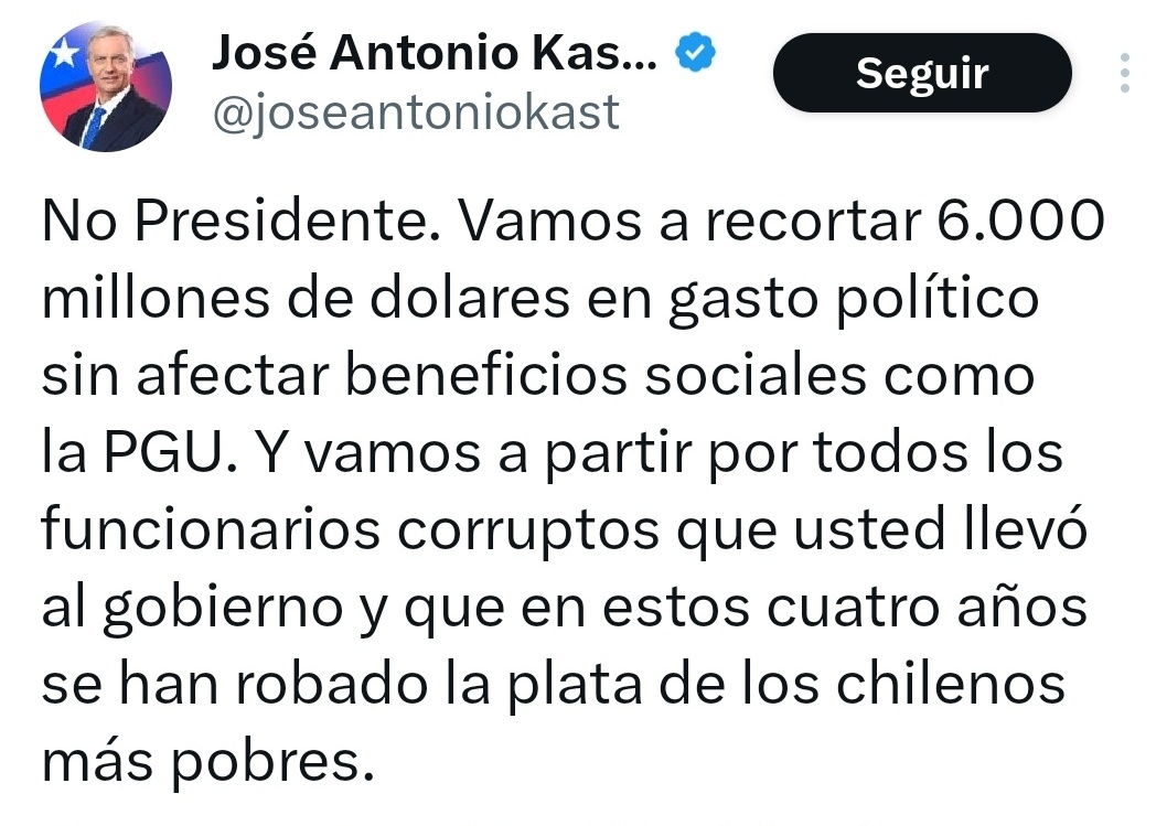 El miserable mentiroso...
Candidato fracasado...