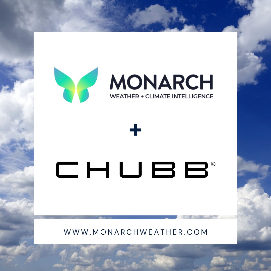 monarchweather's tweet photo. Monarch Weather is proud to announce our new collaboration with @Chubb Insurance - one of  the world’s largest and respected insurance providers, serving clients in 54 countries with tailored, innovative coverage solutions. Learn more > https://t.co/B6RUii1mjQ https://t.co/7arTGGRf4g
