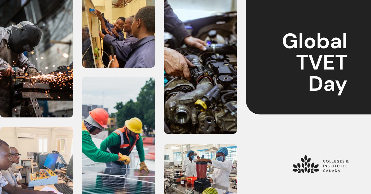 🌍 It’s #GlobalTVETDay! 🎓🔧

Through CICan’s global partnerships, colleges, institutes, CEGEPs, and polytechnics are addressing big shared challenges. Today, we celebrate the people and programs that bring skills to life and make it possible.