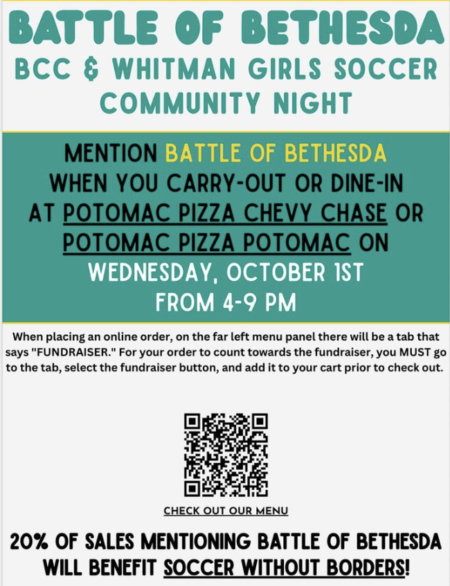 Pizza fundraiser