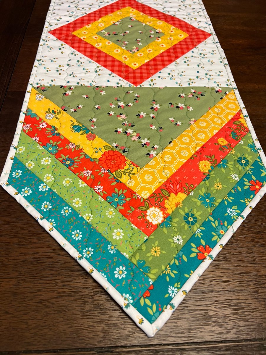 angelhw1956's tweet image. Quilted Table Runner tuppu.net/fd34449a #Etsy #TeaTimeQuiltsnMore #Linens