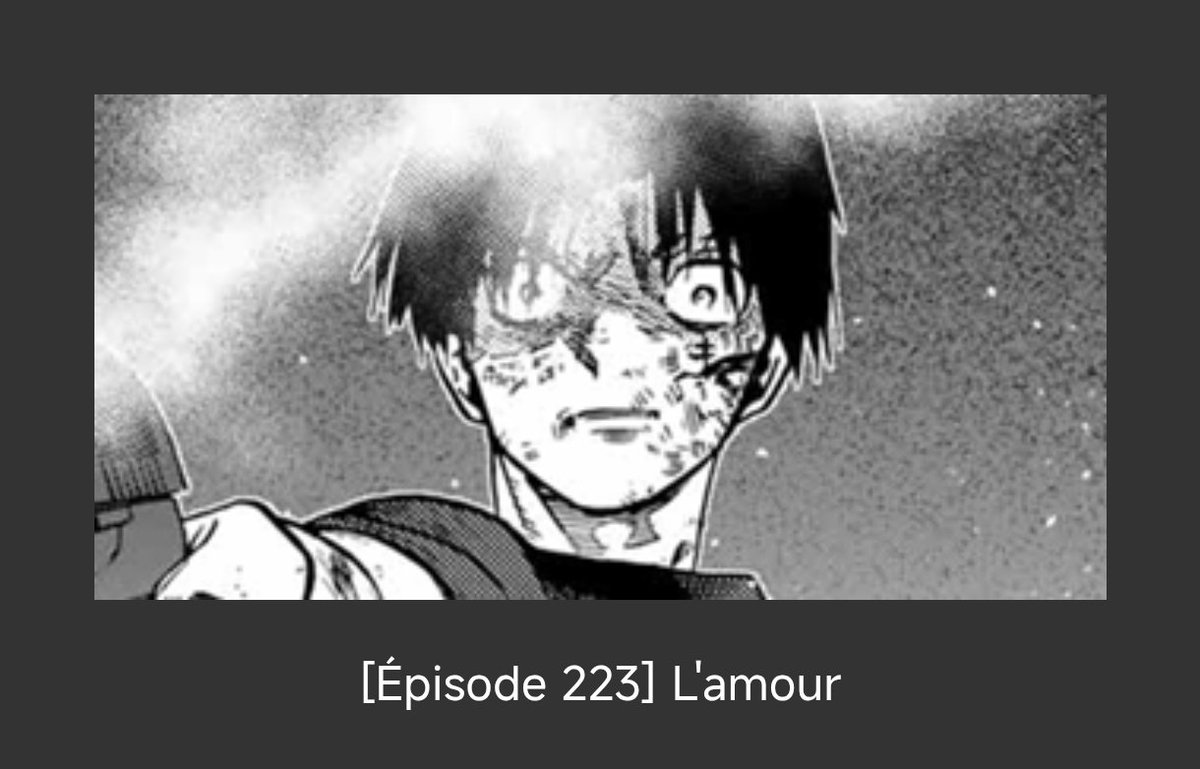 Titre du chapitre 223 : L'amour