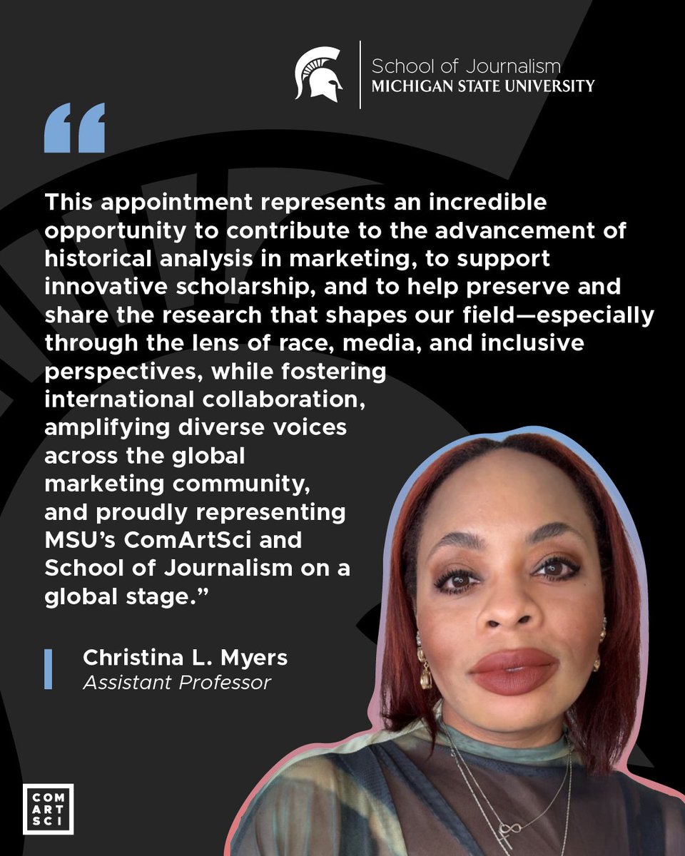 ComArtSci Assistant Professor <a href="/CLaurenMyers/">Christina L. Myers, Ph.D.</a> has been appointed to the CHARM (Conference on Historical Analysis and Research in Marketing) Board of Directors! See the full list of the CHARM Board of Directors: 

spr.ly/6010AiVBs