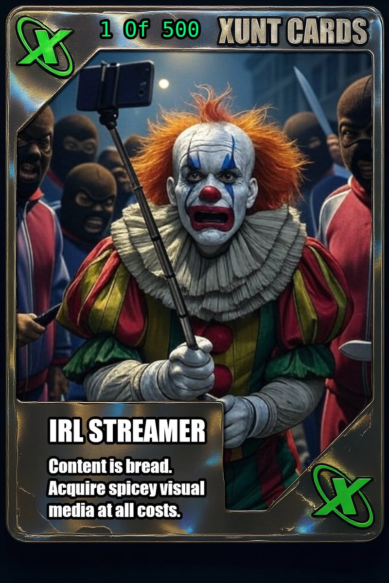 SuspiciousSpam's tweet photo. AI SLOP XUNT CARDS *concept* PART 2 https://t.co/EBVW4tZkMV