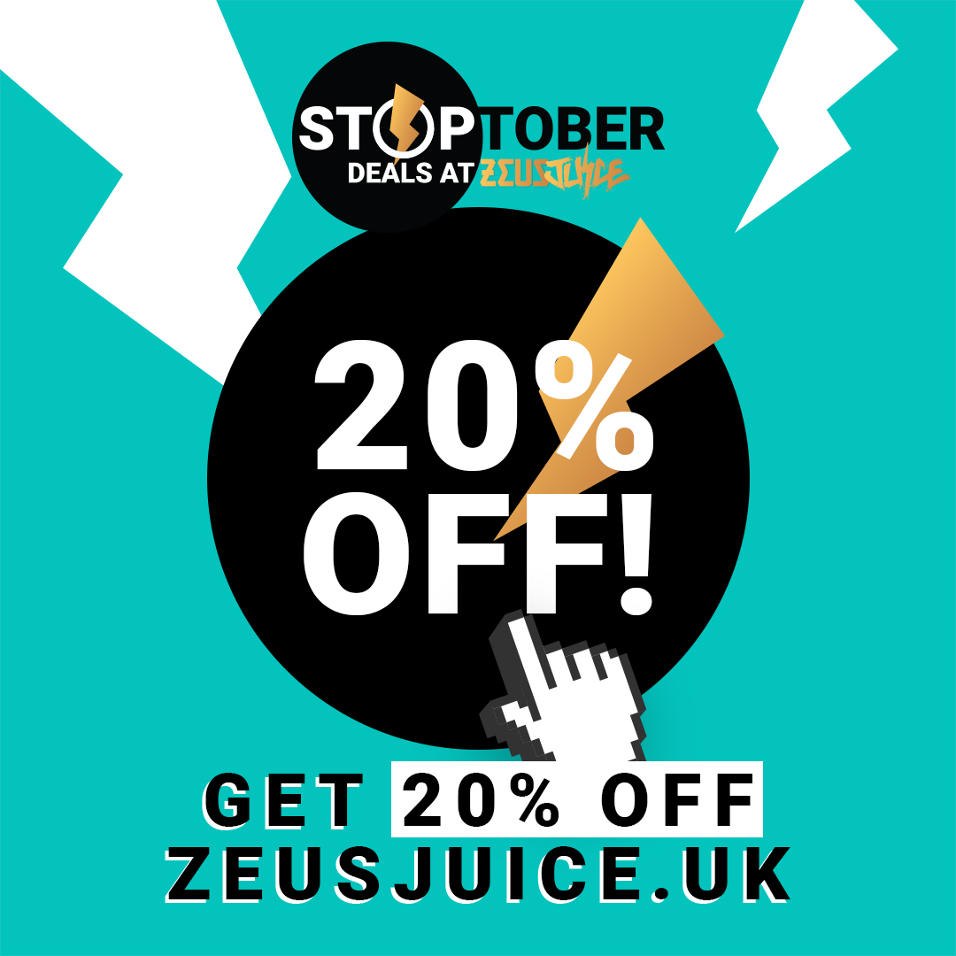 FINAL HOURS...Our 20% OFF Stoptober Flash Sale ends soon!⁠
🚚 Order today for speedy despatch when we open tomorrow morning⁠
🔥 Discount applies to all full-priced items – but only while stocks last...
zeusjuice.uk/product-catego…
