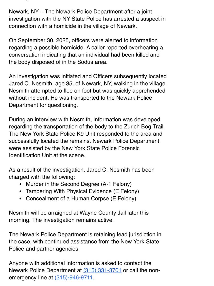 BREAKING NEWS: WAYNE COUNTY- Newark homicide investigation.  1/2