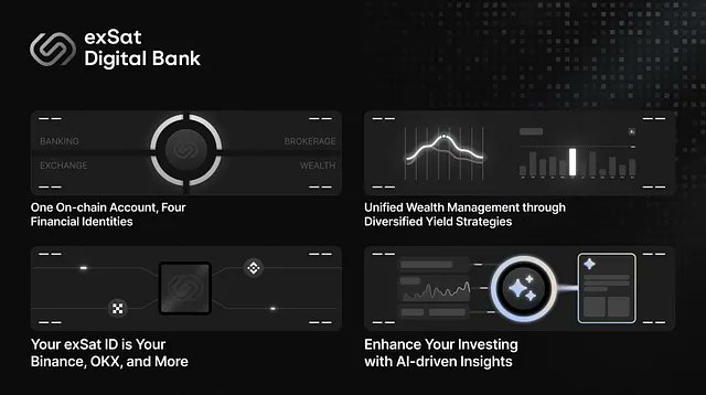 Ever felt like managing money means having ten apps open at once? 

One for banking, one for trading, one for yields, another for payments… and none of them actually talk to each other.

That mess is what <a href="/exSatNetwork/">exSat Network</a> Bank is fixing.

Imagine one account where your crypto,