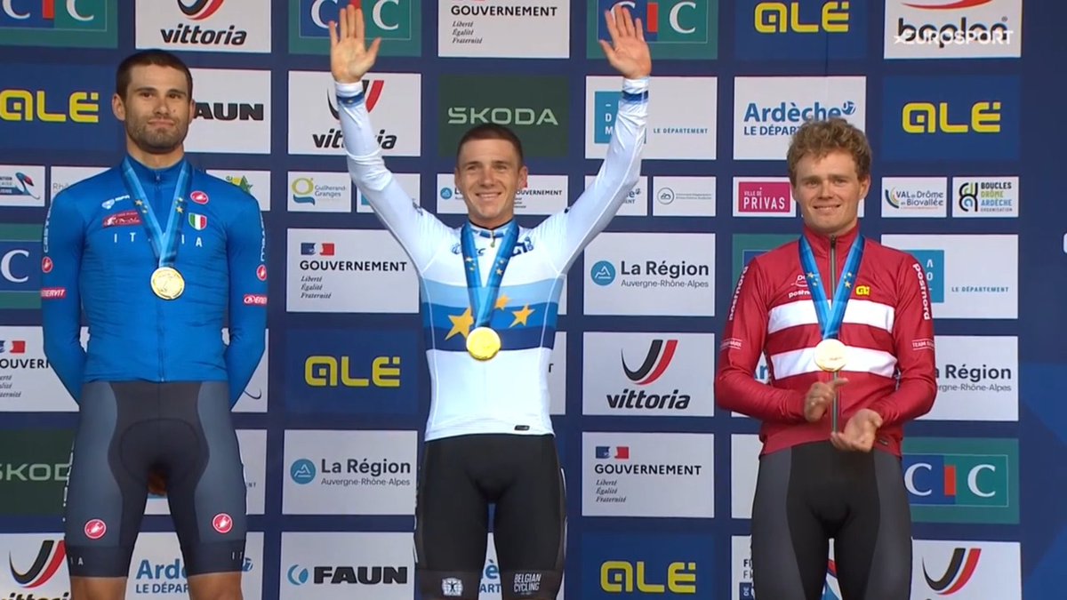 lucasaganronald's tweet image. Remco Evenepoel:

Current ITT national champion
Current ITT European champion
Current ITT World champion
Current ITT Olympic champion
Current RR Olympic champion

Wow, just wow. 🤯 I still feel like this is not appreciated enough, just because there is one rider better overall.…