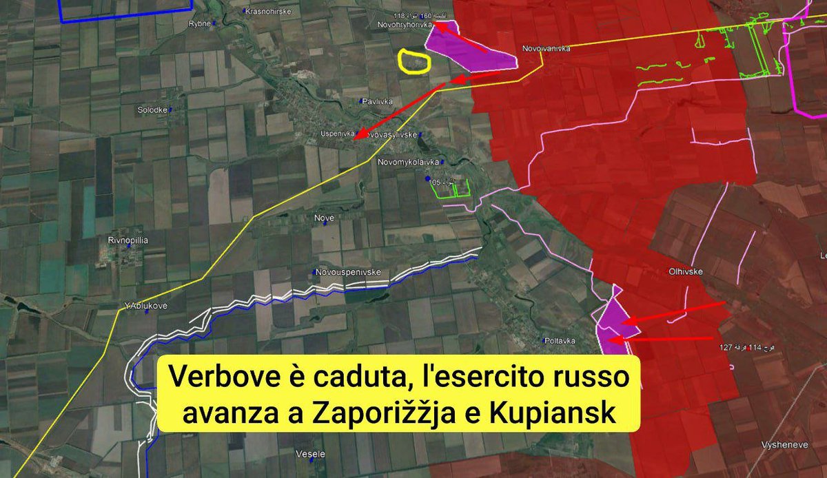 royy_tweets's tweet image. Ultimi sviluppi nella guerra tra #Russia e #Ucraina alla sera del 1° ottobre - sottotitolati

- L'esercito russo prende il controllo di #Verbove a #Dnipro
- L'esercito russo prende il controllo di metà di #Novohryrorivka a #Zaporozhye

Link video:youtu.be/DLB7SB92b3Y?si…