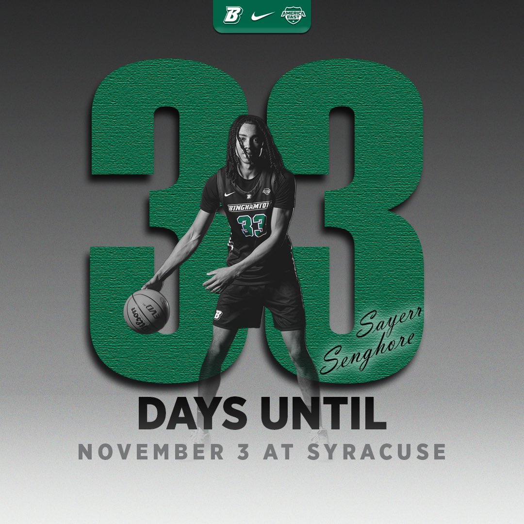 3️⃣3️⃣ Days from the First Game of the Season!

#ONEBinghamton