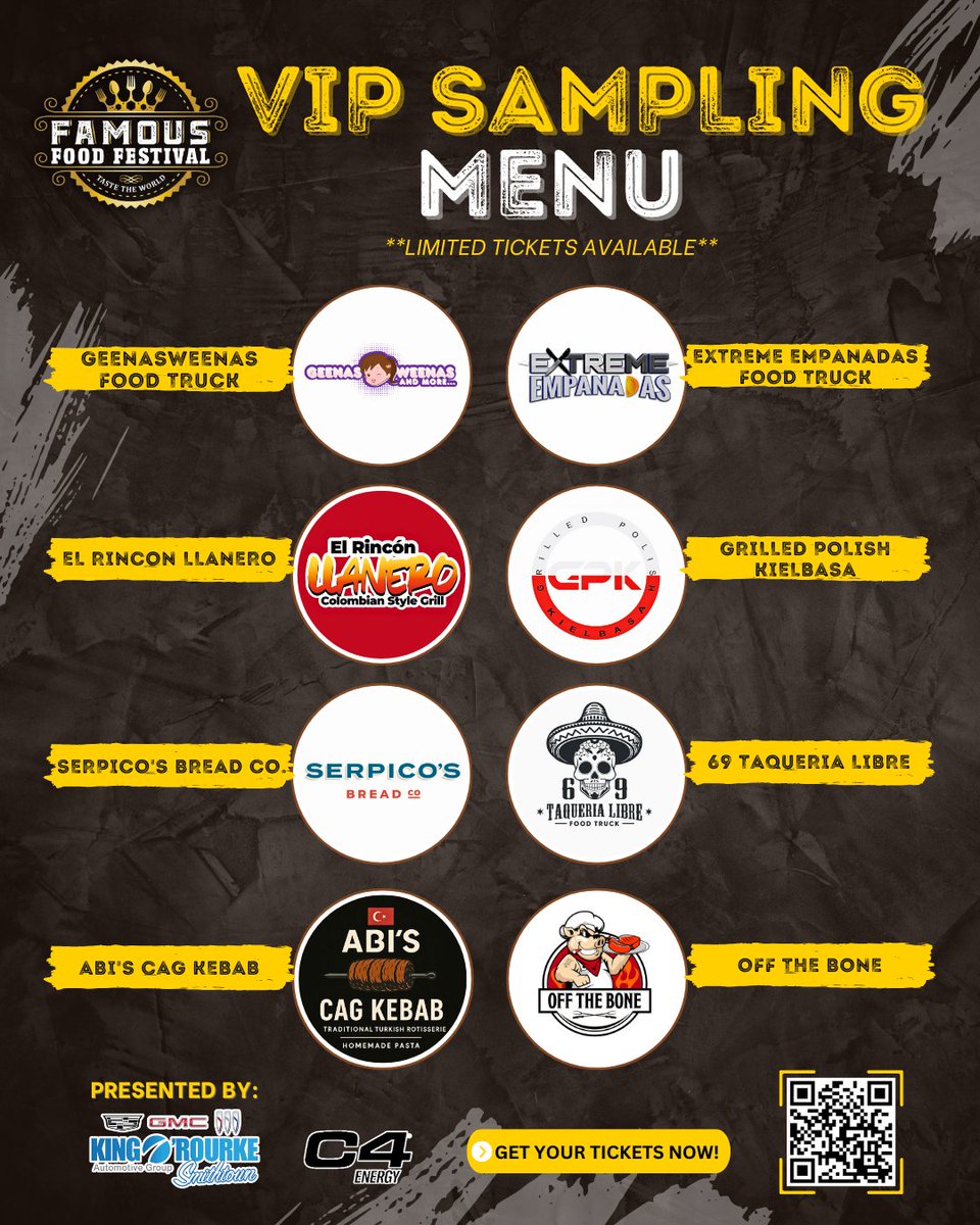 FamousFoodFest's tweet image. VIP with Food Sampling UPDATE! 😍

Get ready for a whole new lineup of mouthwatering dishes you won’t want to miss 🤩🍴

🔥 LIMITED VIP TICKETS only!

#famousfoodfestival #VIPExperience #viptickets #longislandfood #longislandfoodie #longislandeats #longisland #lieats