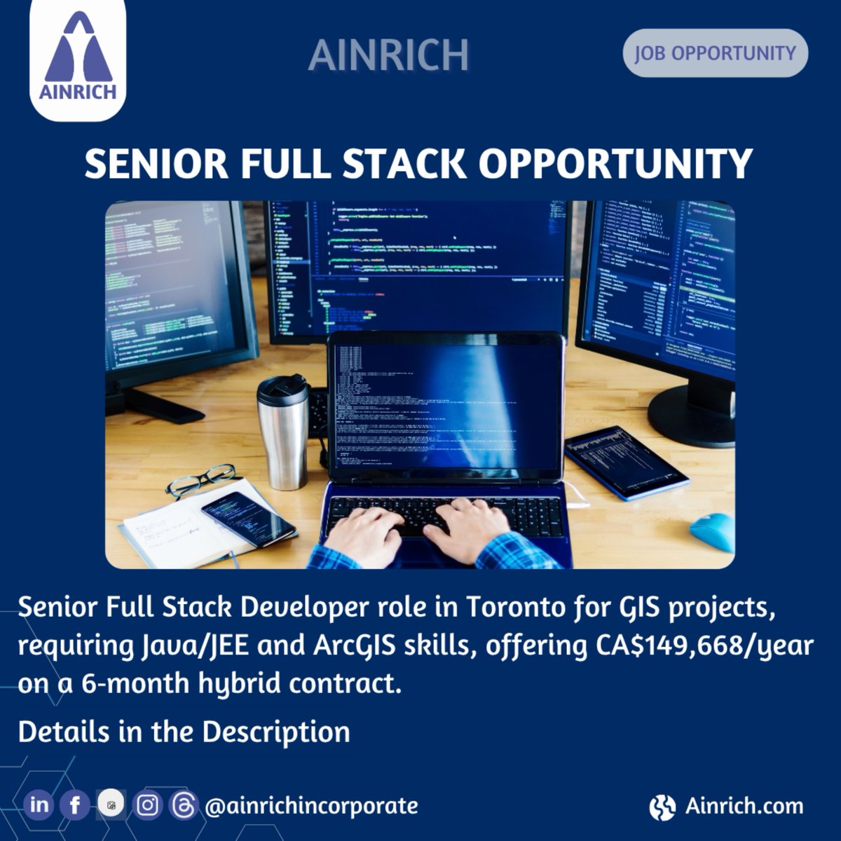 Ainrich | Role: Senior Full Stack Software Developer (GIS Specialist ...