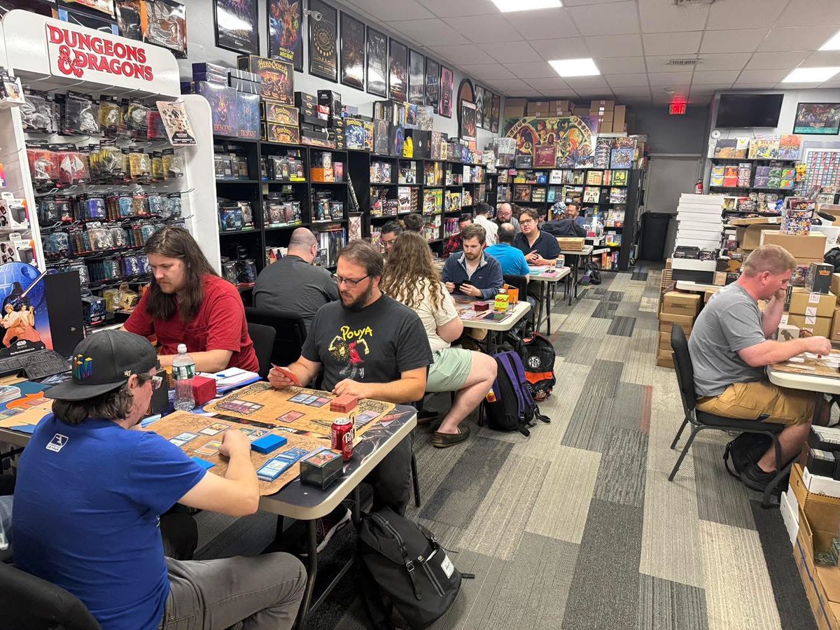 View of the lion’s den - weekly premodern at ELDs in Bellingham. 16 folks on a Tuesday!