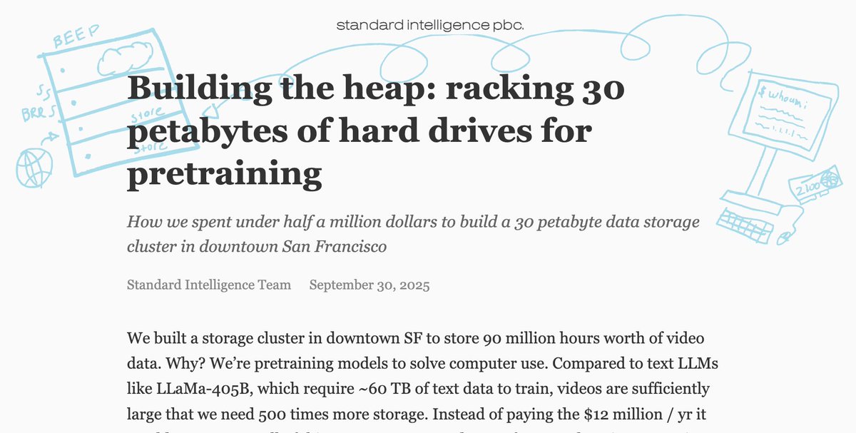 si_pbc's tweet image. our S3 bill was way too expensive…

so we built a 30 PB storage cluster in the heart of SF.