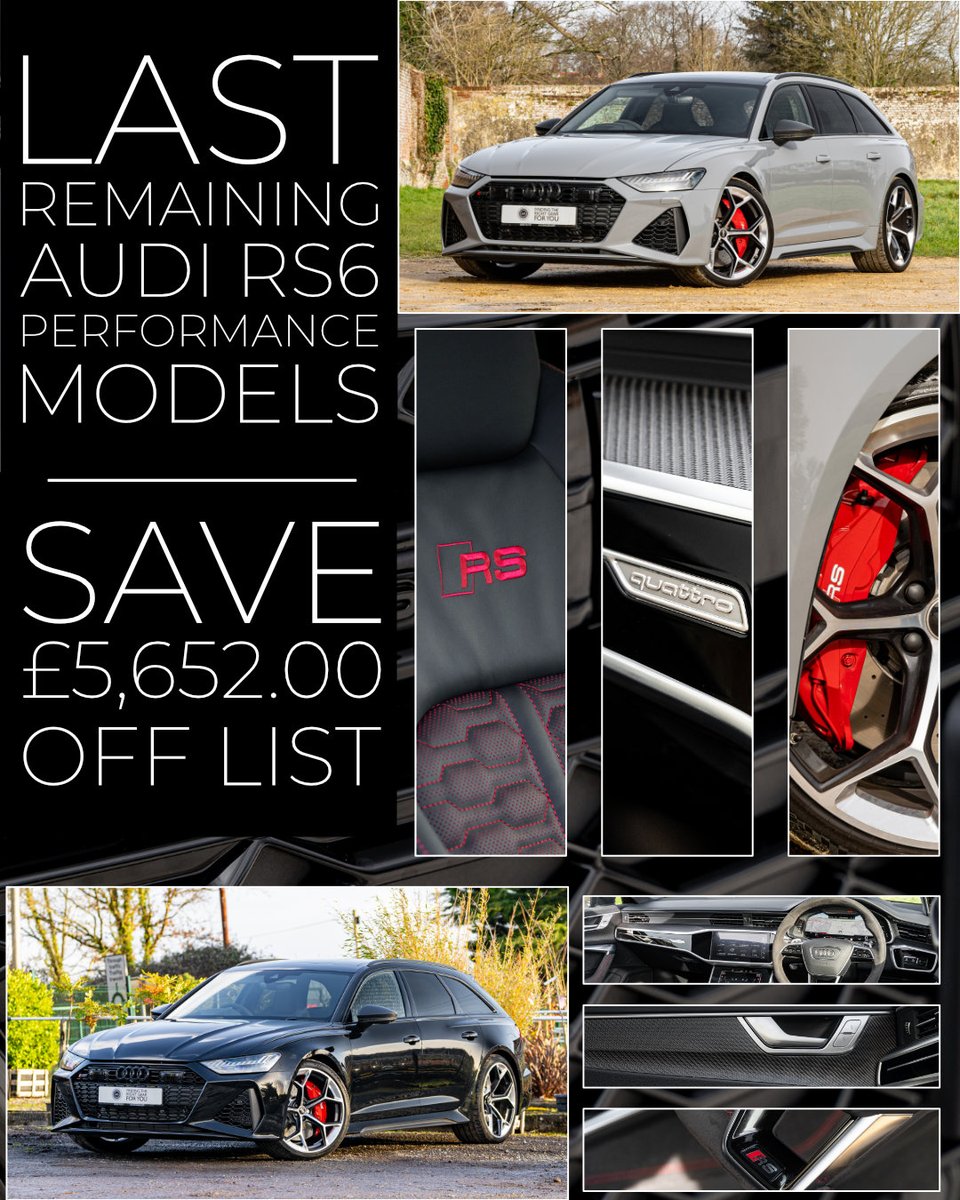 AVSVehiclesLtd's tweet photo. This is your chance to save £5,652.00 OFF list price but once they are gone, THEY ARE GONE.

Audi RS6 Performance Carbon Vorsprung's
AVAILABLE NOW

https://t.co/ljElYR7zbe

#avsvehicles #audi #audirs6 #oncetheyaregone #audirs6avant #audirs6performance https://t.co/MgfFMarxPZ
