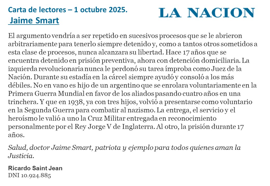 Justicia_y_C's tweet photo. Carta de lectores. LA NACION https://t.co/gWCrJp8ybm