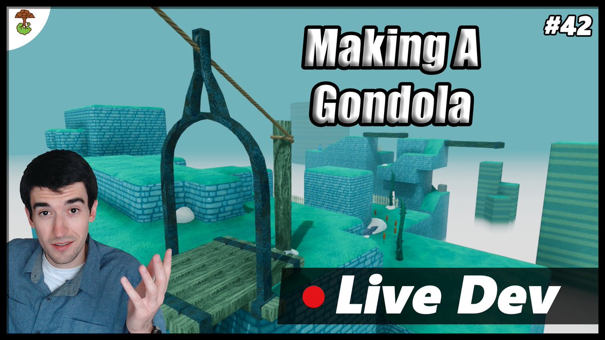 Come hang out live on today's #gamedev stream! Making a gondola!

LIVE: youtube.com/live/yDuN2ddOe…