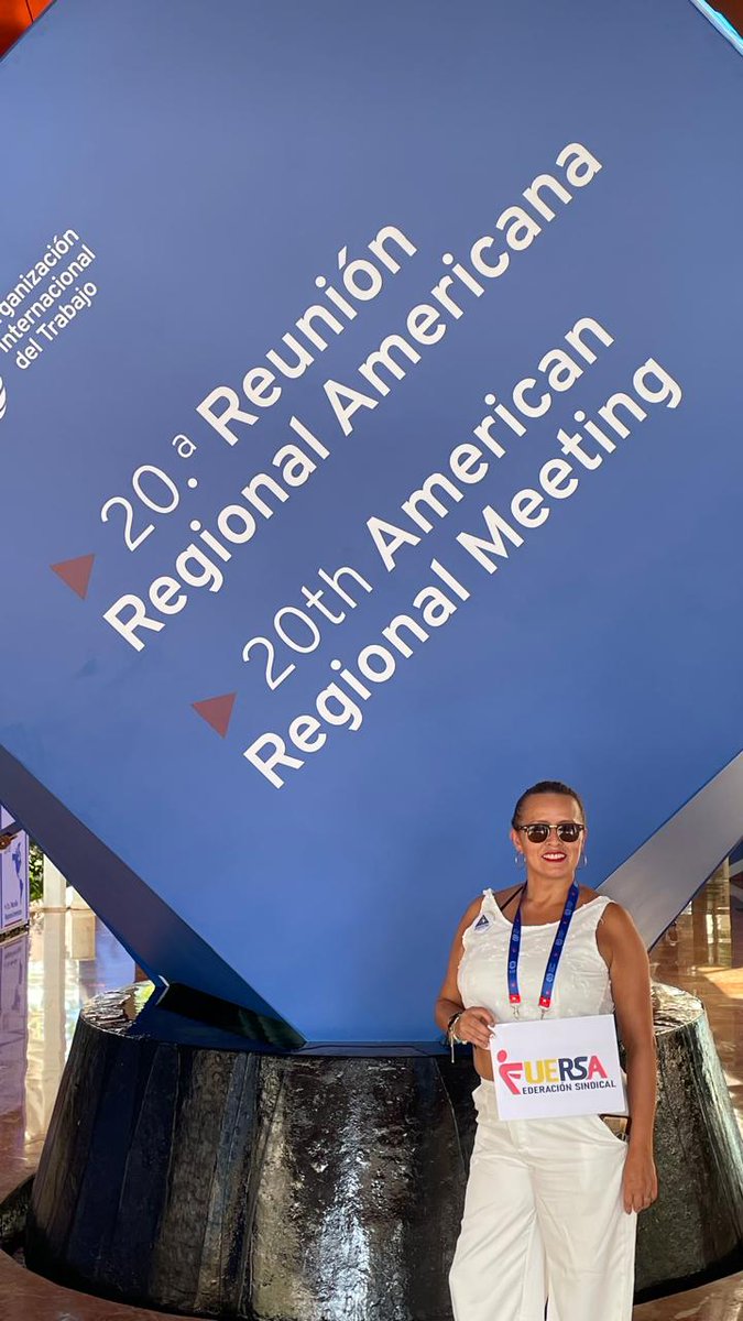 Desde la presidencia de Federación FUERSA, en representación de la CUT-FL, participamos en la 20ª Reunión Regional Americana de la OIT, con el compromiso de conocer los temas que marcan el presente y futuro del trabajo en nuestra región. ✊🌎 #OIT #TrabajoDecente
