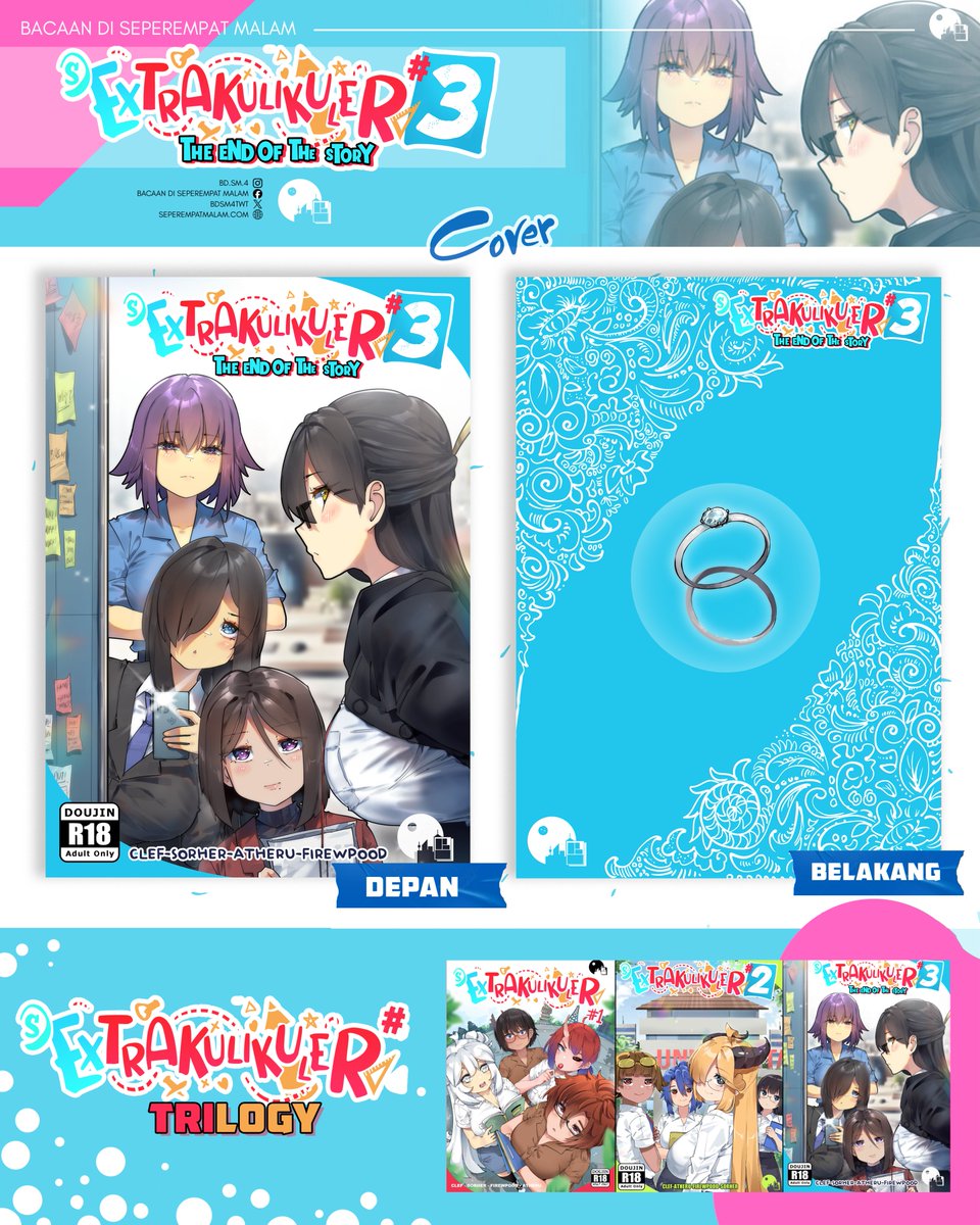 SEXTRAKULIKULER #3 THE END OF STORY sudah rilis!
.
Kisah berlanjut dari seorang pemuda bernama Tejo, setelah selesai berkuliah, akhirnya Tejo masuk ke dalam dunia kerja. Di Kantor baru dan bertemu dengan orang-orang baru, apakah Tejo bisa melaluinya dengan baik?