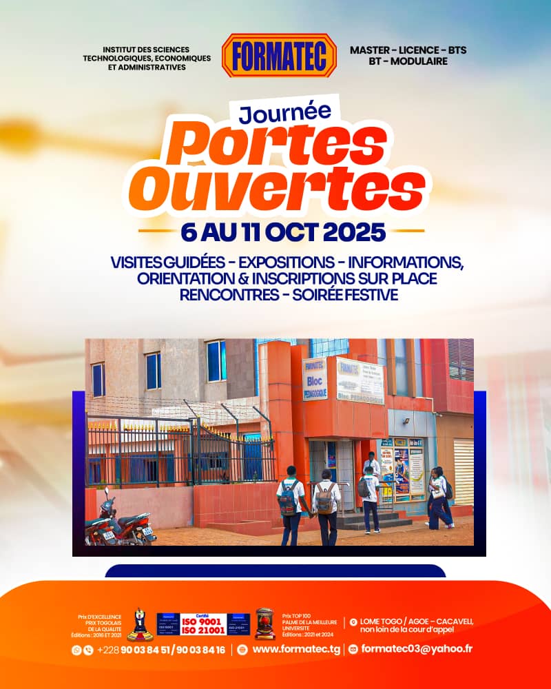 Formatec03's tweet photo. 🎉 Journées Portes Ouvertes FORMATEC
📅 Du 6 au 11 octobre 2025

Une semaine pour découvrir notre univers .
#FORMATEC #PortesOuvertes #Orientation #Inscriptions2025 #BTS #LicencePro #Master #TalentsDeDemain https://t.co/M6Z8PBJ8We