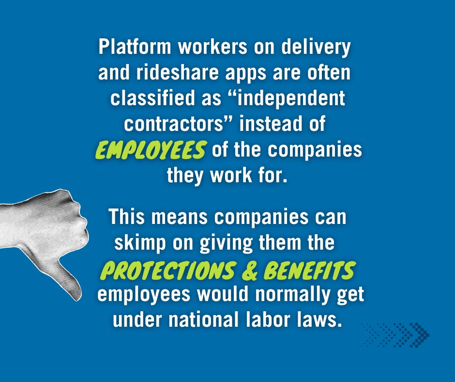 SolidarityCntr's tweet photo. Most drivers working on digital platforms are considered "independent contractors" instead of employees according to their country's labor laws. Employers often say this gives drivers more freedom, but in reality, it just leaves them without the protections all workers deserve. https://t.co/E2xw8r2JLj