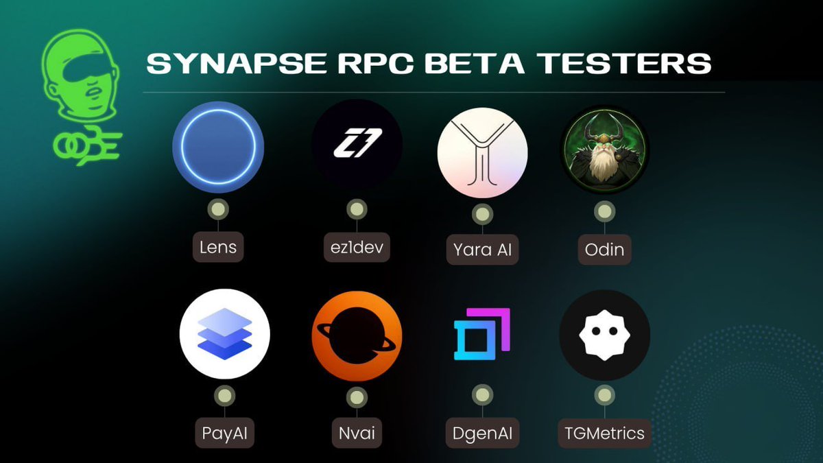 out of body experience | $OOBE (@oobeonsol) on Twitter photo Proud moment for me to share that Synapse RPC Beta is now live <a href="/OOBEonSol/">out of body experience | $OOBE</a>
We’ve invited our first wave of partners to push the limits of what on-chain performance can be:
• Lens <a href="/GetLensNow/">Lens</a>
• ez1dev <a href="/ez1dev/">ez1dev</a>
• Yara AI <a href="/yara_system/">Yara</a>
• Odin <a href="/odincoinsol/">ODIN</a>
• PayAI <a href="/PayAINetwork/">PayAI Network | x402 Facilitator</a> Proud moment for me to share that Synapse RPC Beta is now live <a href="/OOBEonSol/">out of body experience | $OOBE</a>
We’ve invited our first wave of partners to push the limits of what on-chain performance can be:
• Lens <a href="/GetLensNow/">Lens</a>
• ez1dev <a href="/ez1dev/">ez1dev</a>
• Yara AI <a href="/yara_system/">Yara</a>
• Odin <a href="/odincoinsol/">ODIN</a>
• PayAI <a href="/PayAINetwork/">PayAI Network | x402 Facilitator</a>