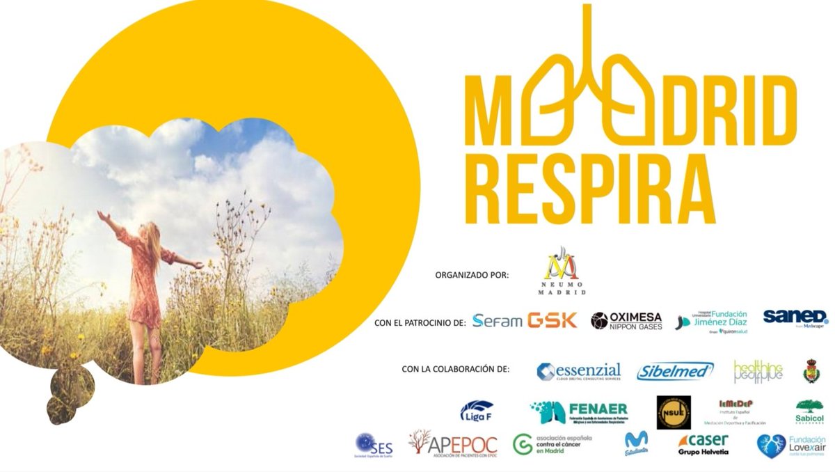 fvillarleon's tweet photo. 🚨No te pierdas Madrid Respira este sábado 4de octubre de 11 a 14 hs y de 16 a 19 hs en el Retiro. Un día para concienciarnos sobre la salud respiratoria de forma divertida en compañía de familia y amigos. Regalos, conciertos, sorteos.. Más información en: https://t.co/Eh0DDYAiC7 https://t.co/HAJ99LB3n3