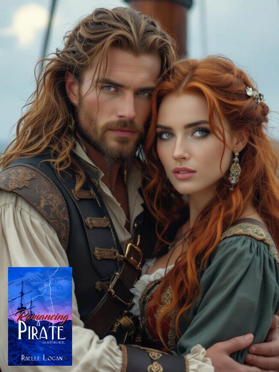 RaelleLogan1's tweet image. She sailed on a quest for justice after her father was murdered by pirates and finds ecstasy in the arms of her father&apos;s adversary.  What is stronger... her courage or her feelings for the pirate that she&apos;s forbidden to love? #books #romance #PirateBooks #HistoricalFiction