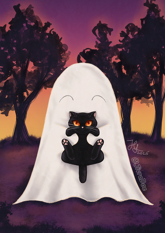 Well, here's for October first.👻🐈‍⬛