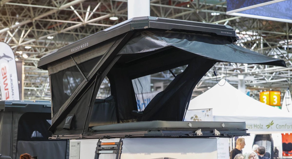 nwtls's tweet image. A growing trend in rooftop tents (RTTs) has emerged out of Germany and continues with the new Vickywood Hazel series.

newatlas.com/outdoor-gear/v…

#VickywoodHazel #RooftopTent #HybridTent #AlFrescoCamping
