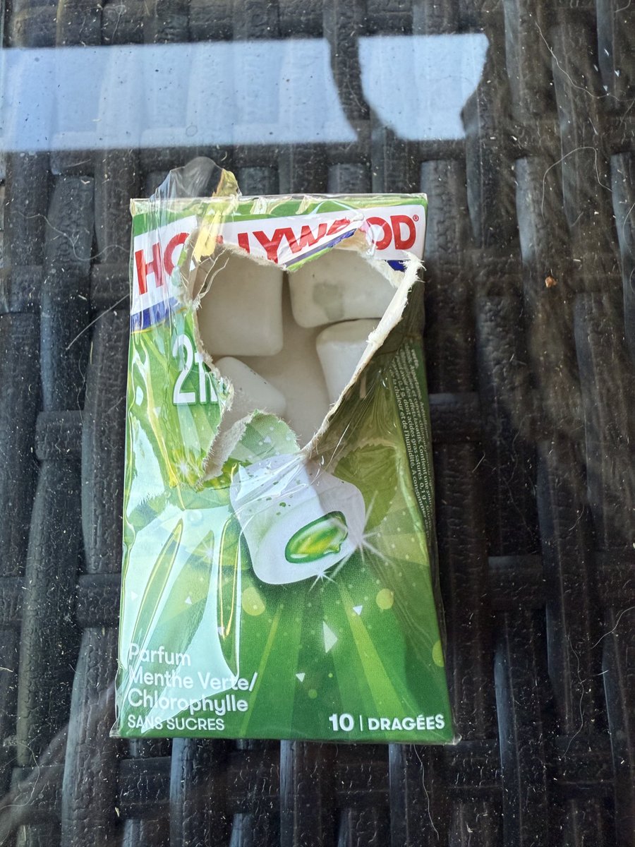 If a person opens up a pack of gum, still under plastic seal, like this and they’re an adult they are a psychopath 🙁 👋