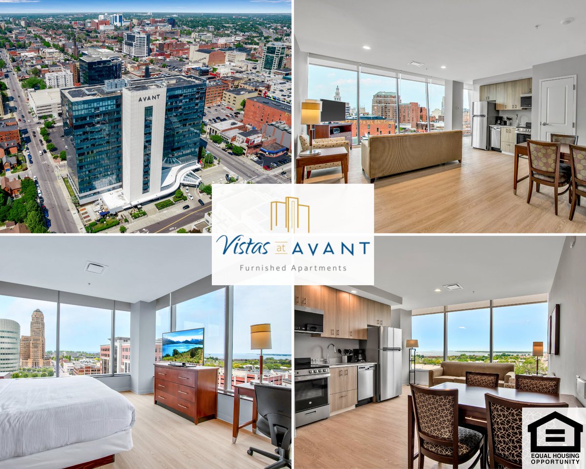 🍂 Experience Buffalo in Full Color: At Uniland's Vistas at Avant, the Queen City’s skyline and fall foliage are right outside your window. View these upscale, furnished apartments, with on-site hospitality amenities and flexible 60-day minimum leases: vistasatavant.com