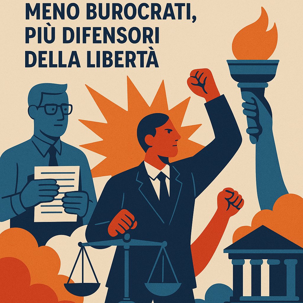 ⚖️ IL FUTURO DELL’AVVOCATURA? MENO BUROCRATI, PIÙ DIFENSORI DELLA LIBERTÀ 💥

Meno formulari, più coraggio. 💬
Meno procedure, più pensiero. 🧠
Un’avvocatura viva non serve lo Stato, ma difende le persone. ✊
👉 nicolaporro.it/atlanticoquoti…

#Avvocatura ⚖️ #Libertà 💥 #Giustizia ⚖️