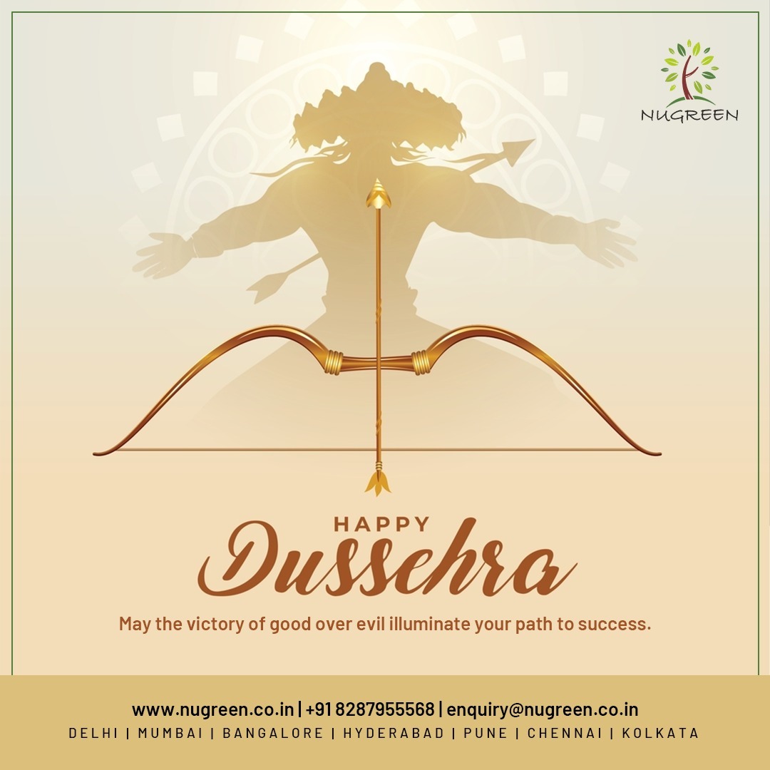 NugreenIndia's tweet photo. "Happy Dussehra! May the victory of good over evil inspire you to stay strong and positive. Wishing you happiness, health, and success today and always."

#HappyDussehra #Vijayadashami #GoodOverEvil #FestiveVibes #CelebrateGoodness #Dussehra2025 https://t.co/WZIJebtIEY