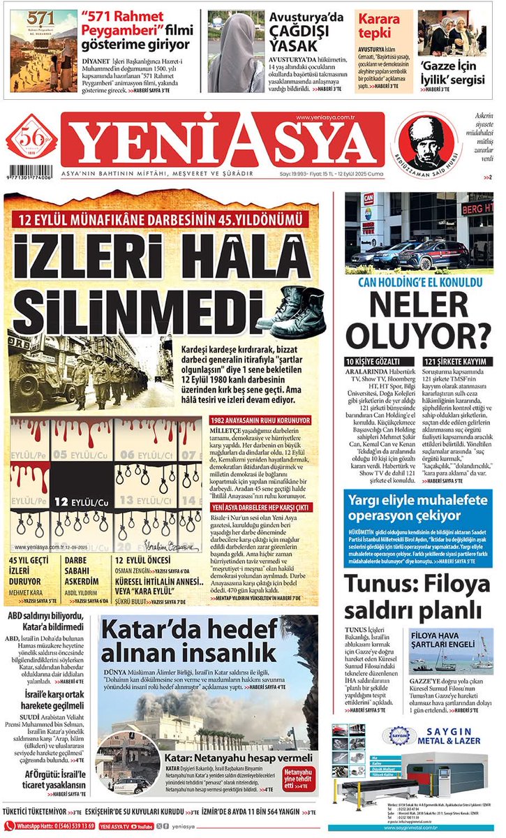 eracikbas's tweet photo. #mansetlerleyeniasya https://t.co/cipG8VIssy