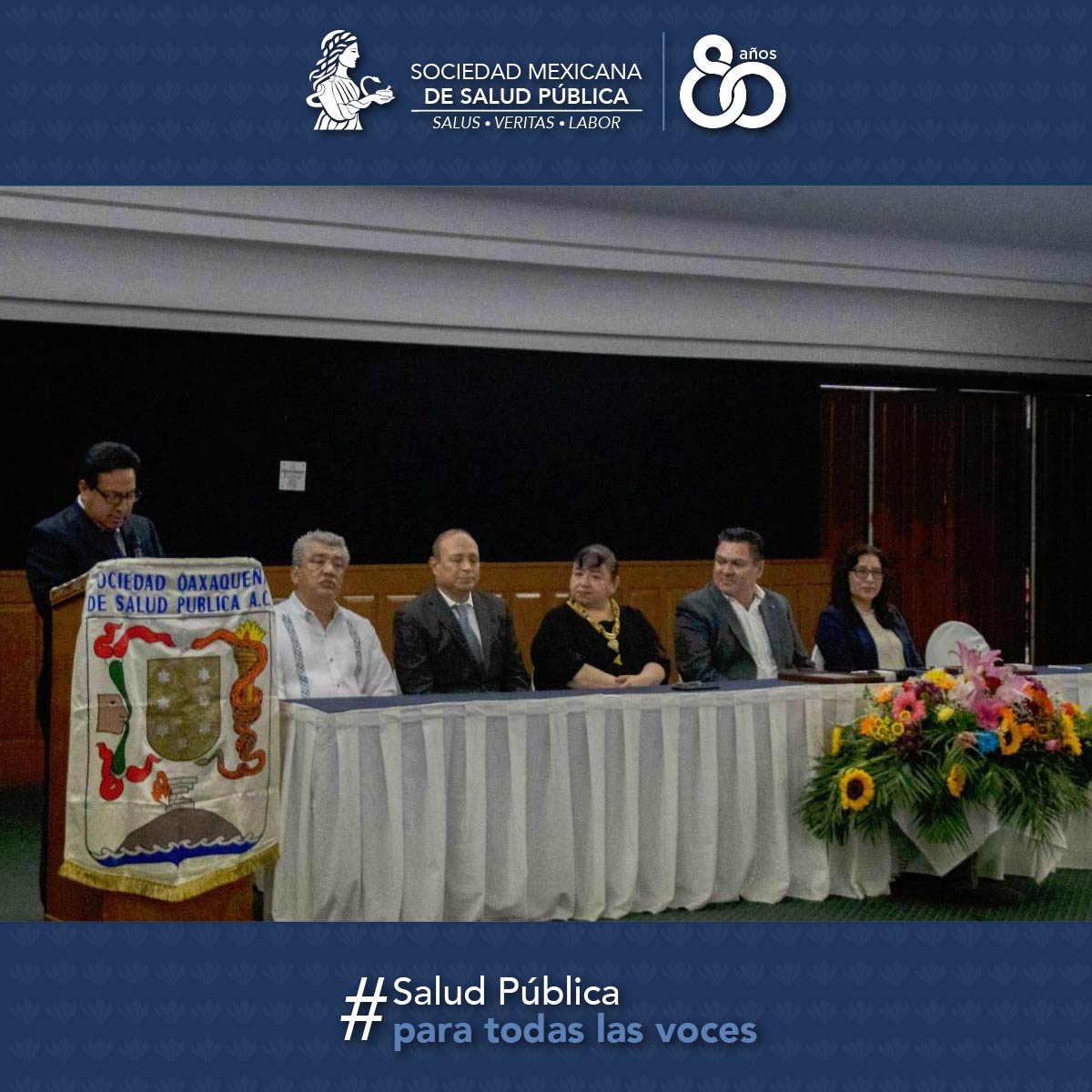 saludpublicaac's tweet photo. El pasado 26 y 27 de octubre, la Dra. María Eugenia Jiménez Corona, vicepresidenta de la Sociedad Mexicana de Salud Pública, A.C. (#SMSP), representó orgullosamente a nuestra institución en el Congreso y Reunión Anual de la Sociedad Oaxaqueña de Salud Pública, filial de la SMSP. https://t.co/OILwvoKUiB