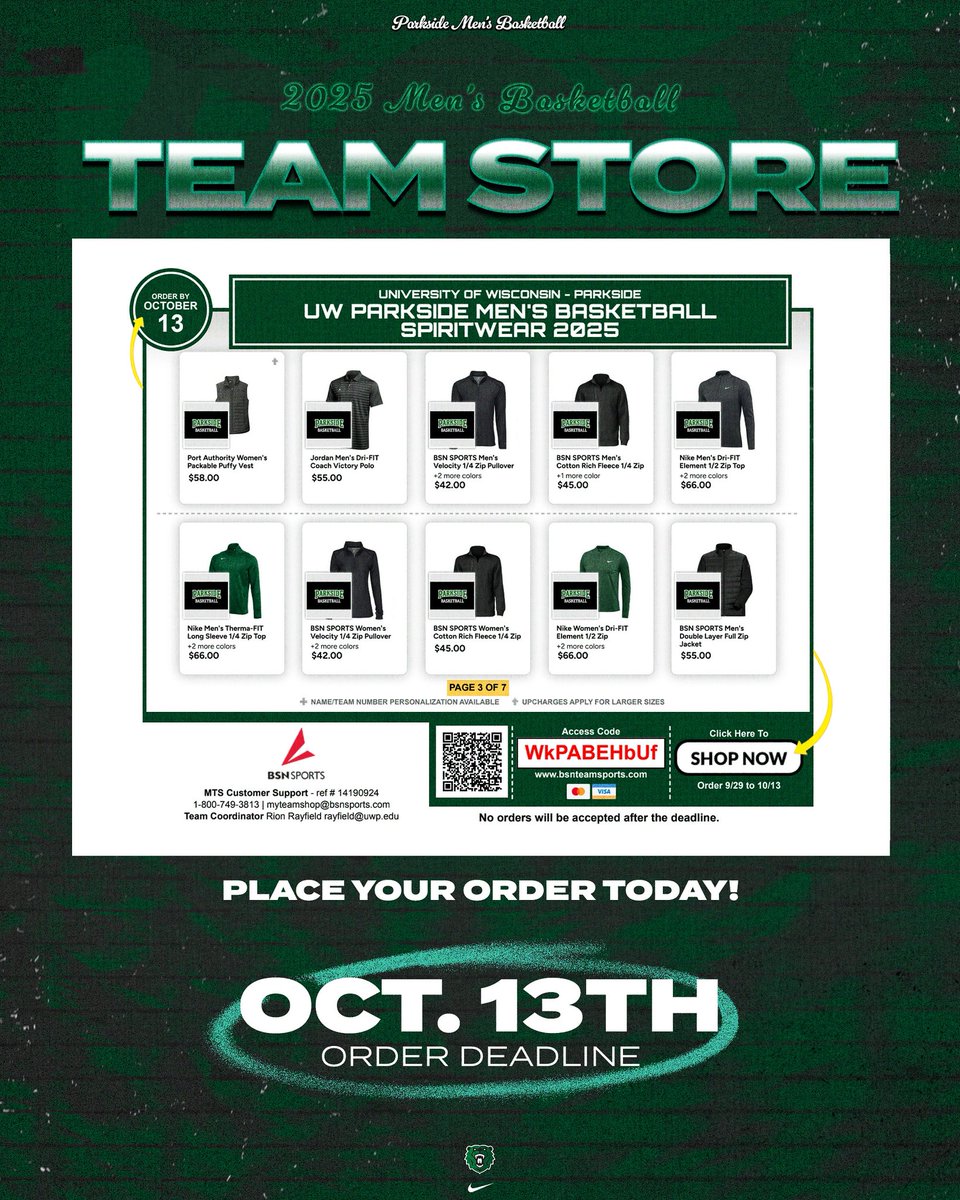 Parkside Men's Basketball tweet media