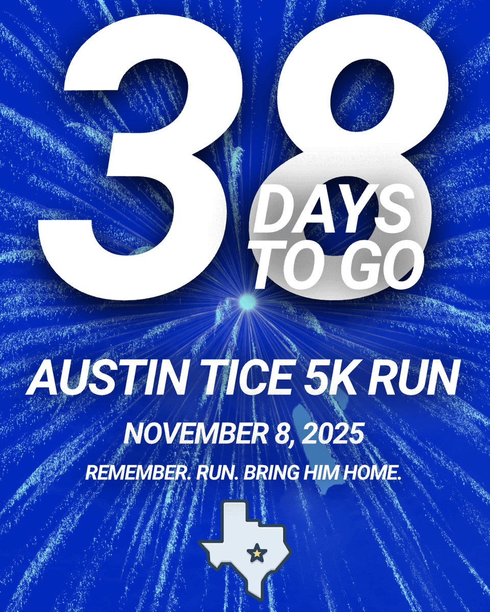 PFC_NPC's tweet image. Registration is open for the #RunForAustin 5K on Saturday, Nov. 8, 2025. The run is part of an ongoing campaign to raise awareness for the longest-detained American journalist.
Sign up by Oct. 30 to receive the official race T-shirt. #BringAustinHome
runsignup.com/Race/DC/Washin…