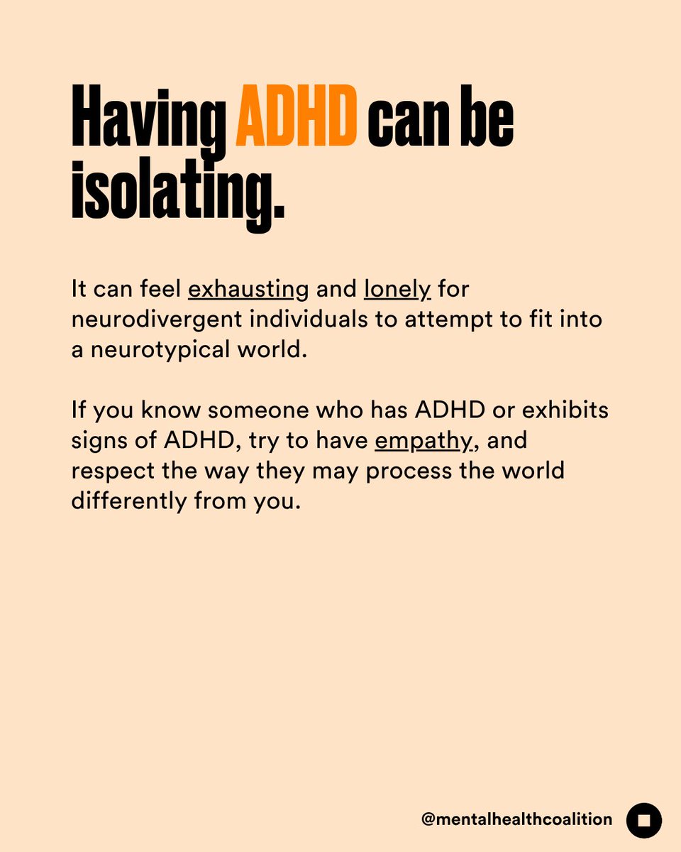 This #ADHDAwarenessMonth, take a moment to learn more about ADHD and how it can impact children and adults. It can often feel exhausting and lonely for neurodivergent individuals, like those with ADHD, to attempt to fit into a neurotypical world.