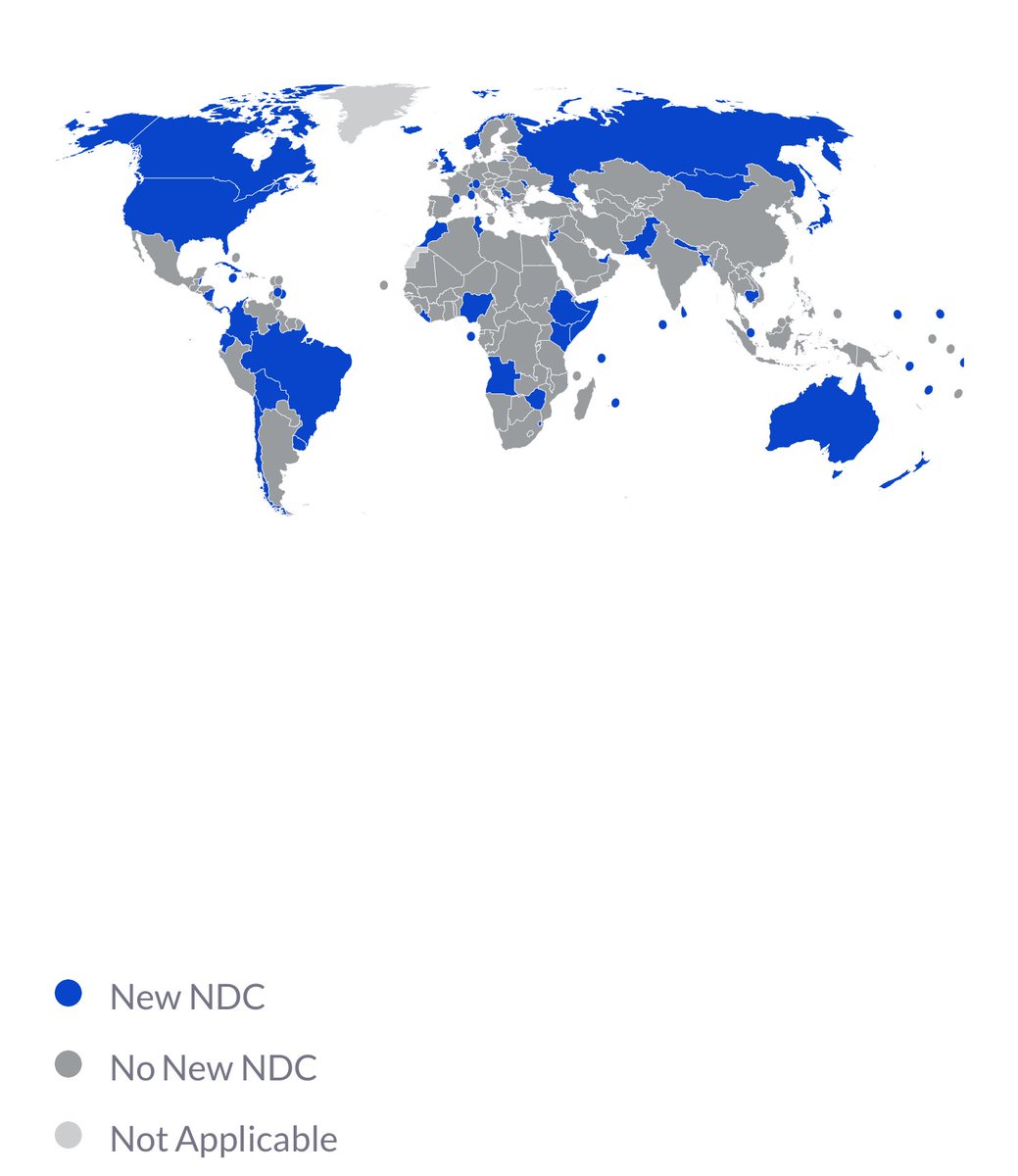 lutaaya_roy's tweet image. The #ParisAgreement requires countries to submit new NDCs every 5 years with higher ambition. The 2025 round will outline #ClimateActions through 2035. Which countries have submitted? Track submissions and compare them side by side. | @WRIClimate

climatewatchdata.org/ndc-tracker