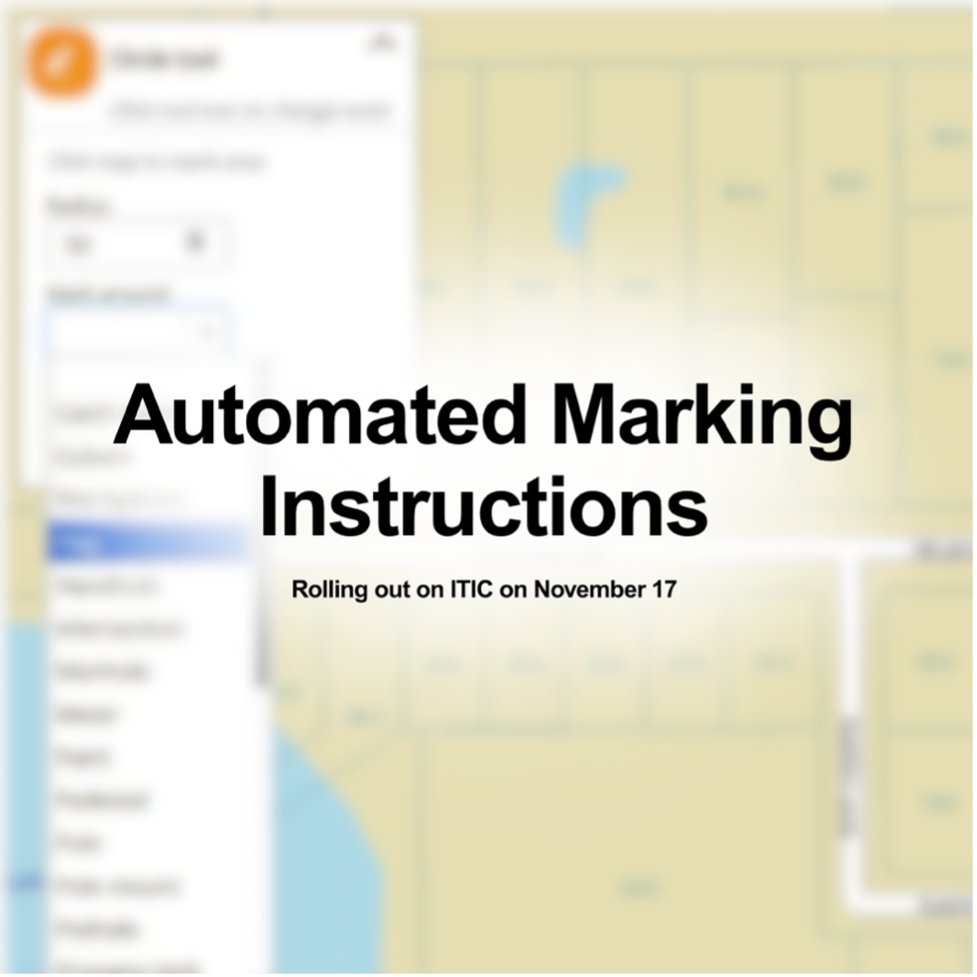 GopherOneCall's tweet image. #GSOC is adding new tools that auto-generate marking instructions based on your excavation area, helping improve accuracy and save time. This feature will help meet Minnesota’s white marking requirements and support safer digging statewide. Stay tuned for November 17. #WhiteLine
