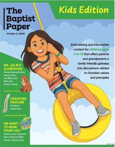 Let's bring some uplifting content to X for a bit ... check out our new Kids Edition, hitting mailboxes next week: thebaptistpaper.org/kids-edition/